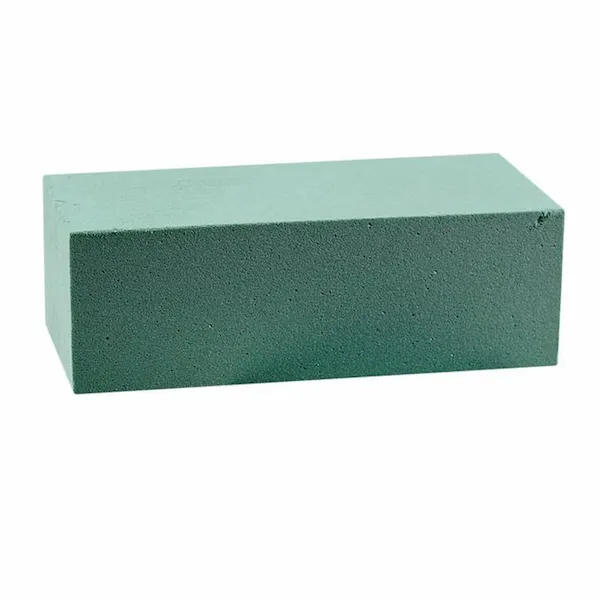 Floral foam block used for fresh flower arranging in vases and boxes, suitable for different floral design styles